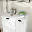 Armoire à linge en blanc. Élégant et fonctionnel. Sacs de rangement en tissu amovibles. E1,. Imperméable et sécuritaire. . Facile à assembler. Armoire blanche porteuse de 100 livres. Sacs pour plus de commodité.