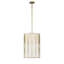 Everly Quinn Regal Terrace With White Fabric Pendant-1094979652