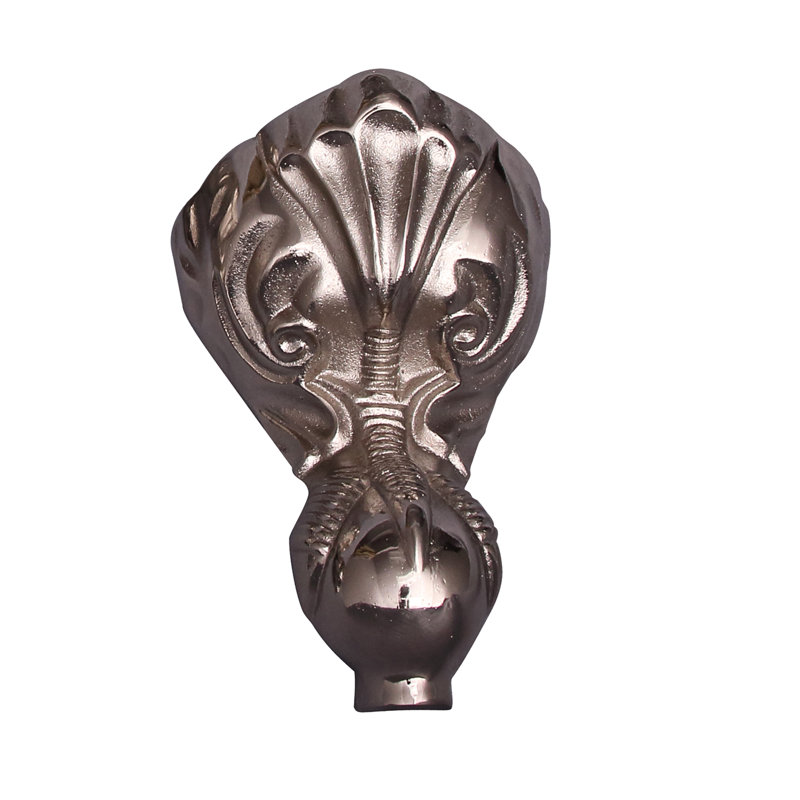 Baignoire de trempage sur pattes en fonte 57 "x 31" Grayson, Nickel brossé