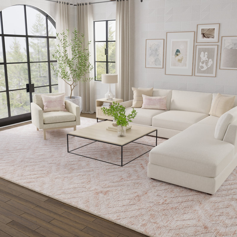 Curran Geometric Indoor Rug, Rectangle 9'6" x 13'6"