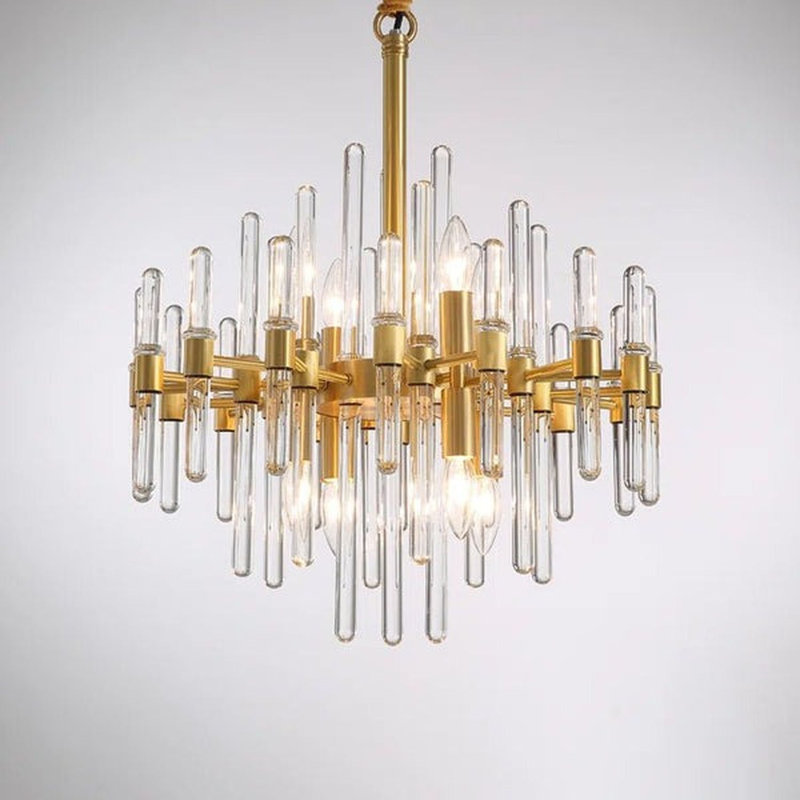 Lustre sphérique spoutnik à 10 lumières Treynor, H 16 po x l 40 po x P 16 po