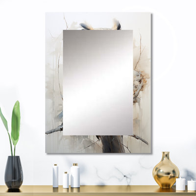 Wise And Watchful Majestic Owl I - Beige Wall Mirror Decor