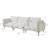 Traci Upholstered 111.02'' Wide Velvet Modular Sofa,3-piece-1041607945