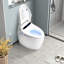 Toilette bidet intelligente - télécommande, lavage en mouvement, autonettoyant, céramique blanche intelligente avec fonction eau chaude instantanée,