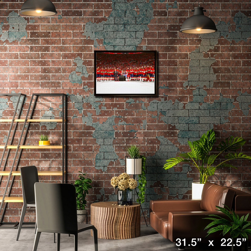 Florida Panthers - trophée final de la conférence sur toile encadrée 20 x 29