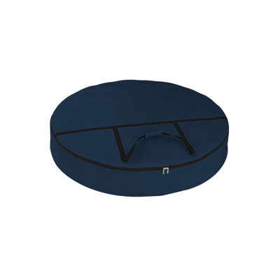 Sac de rangement pour couronne de Noël robuste à fermeture à glissière polyvalente, support de couronnes de guirlande robuste et durable