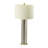 Mirrored Glass Table Lamp With Fabric Shade