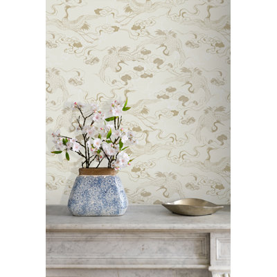 Rouleau de papier peint flottant L 33 pi x l 20,5 po Yuki Osada