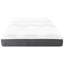 Matelas King 30 cm - Ressorts ensachés en mousse à mémoire de forme et gel au thé - Soulage le stress et favorise un sommeil réparateur - Tissu blanc