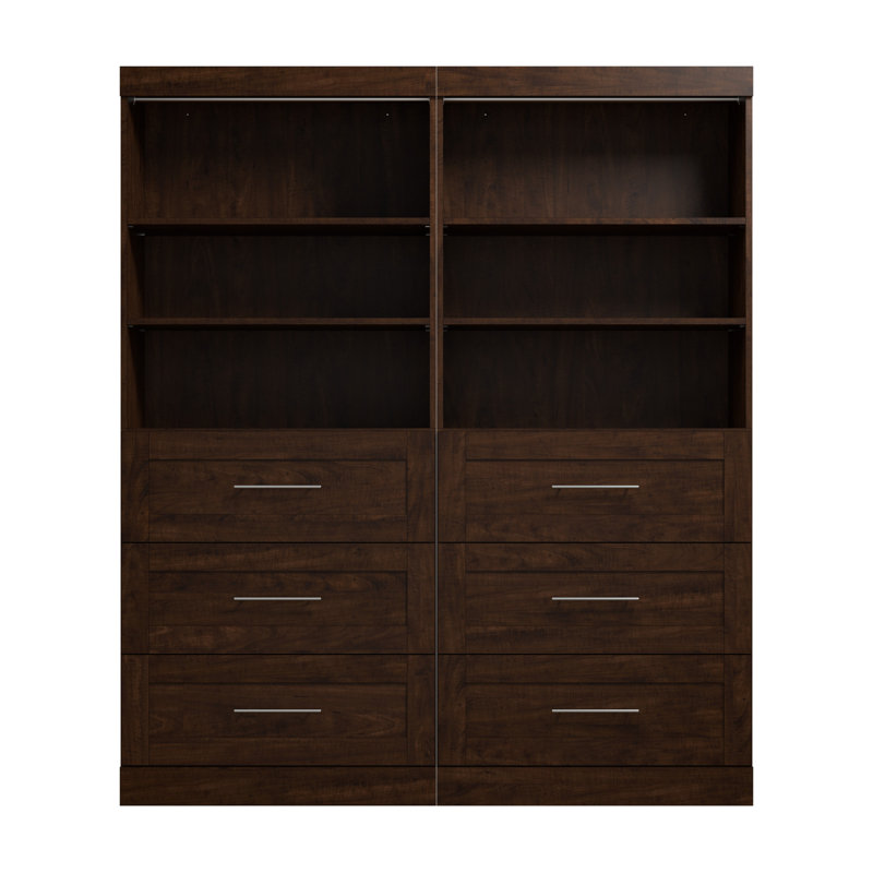 Organisateur de garde-robe l 72 po Arlex, Chocolat