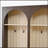 Farmhouse Wooden Style Hall Tree with Arched Design, Elegant Entryway Bench with 8 Hooks and 3 Drawers, Rustic Coat Rack & Shoe Organizer, Dark Walnut, 74.8H-1562364602