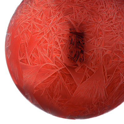 Boule de givre en plastique incassable 100 mm 