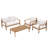 Outdoor 4-Piece Conversation Set With Cushions-111196323