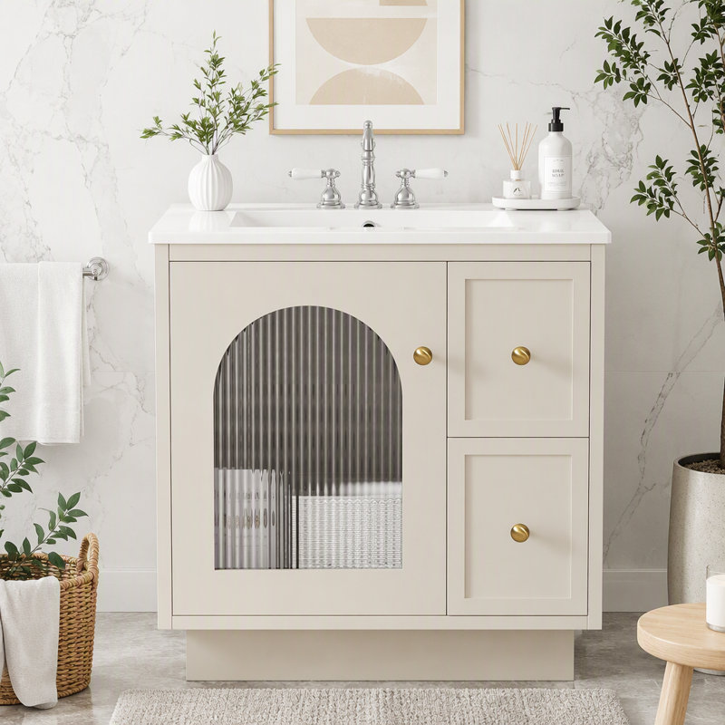 Ensemble de meuble-lavabo 24 "24", Beige