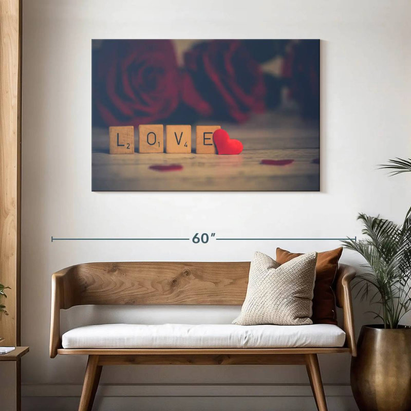 Tergel Love Blocks - cœur, H 30 po x l 45 po