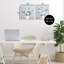 Ensemble de 2 plaques murales Mixed White Blossoms, design par Marilyn Dunlap