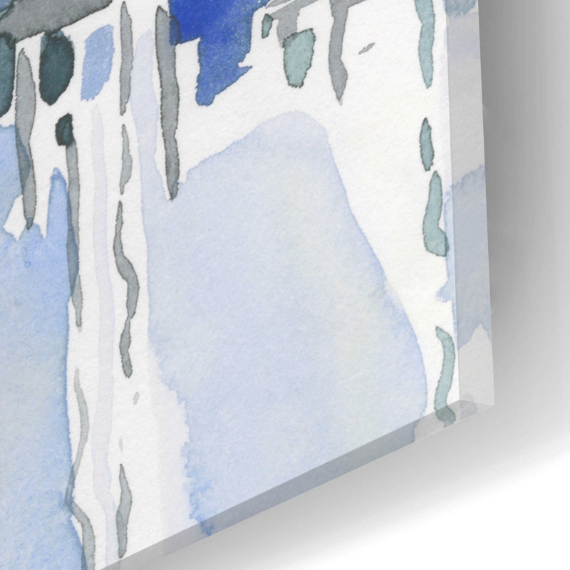 «Sailboat Reflections I» par Emma Scarvey, art mural en verre acrylique, H 24 po x l 12 po x P 0,2 po