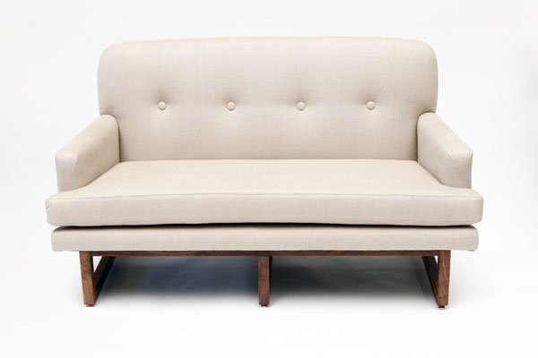 Melinda 52'' Upholstered Loveseat, Eggplant