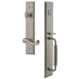 Carré Dummy Handleset with Deadbolt and Newport Door Lever and Carre' Rosette
