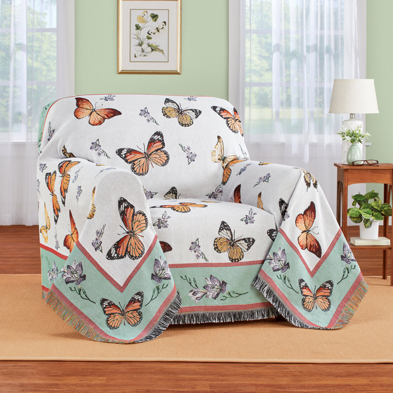 Housse pour fauteuil à coussins carrés/rectangulaires