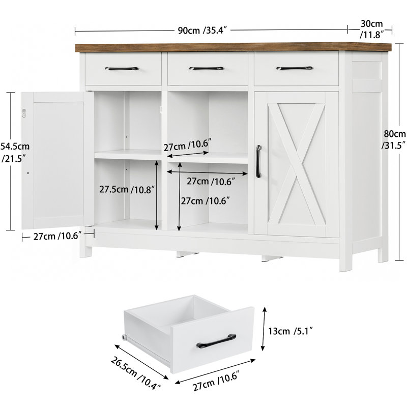 90cm Sideboard