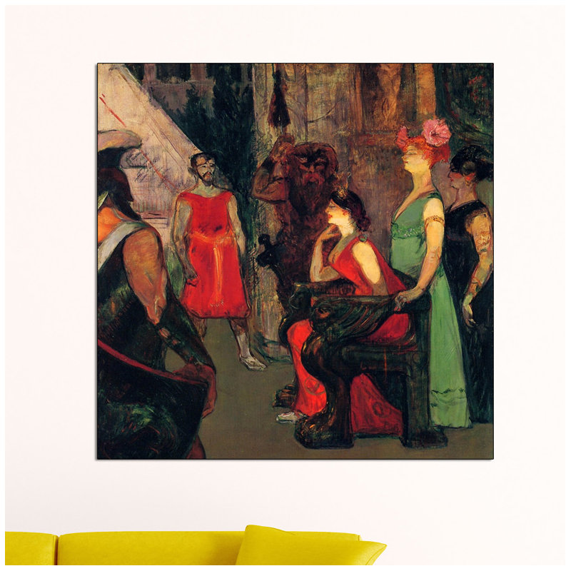 Henri De Toulouse-Lautrec - Wrapped Canvas Print, 100cm H x 100cm W x 1.8cm D