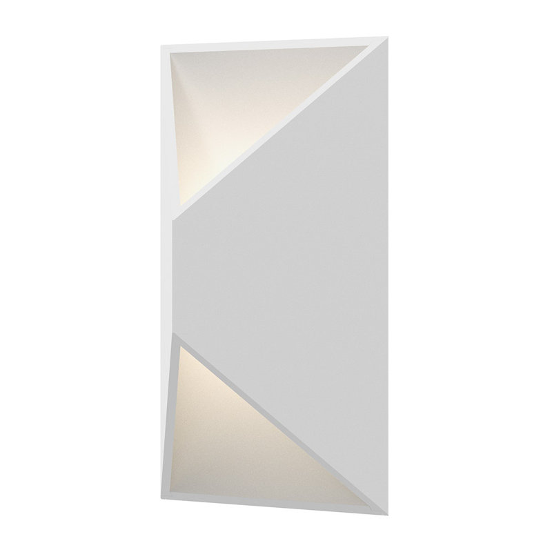 Inside-Out LED Wall Light, Textured White