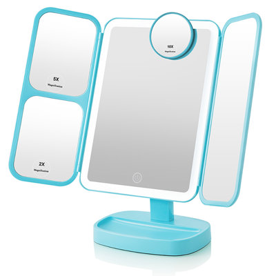 Freestanding Mirror with Shelves