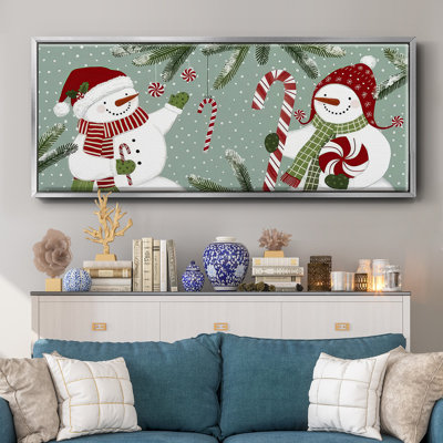 Frosty x 2, toile encadrée