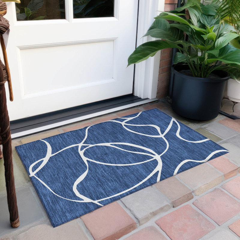 Machine Washable Indoor/Outdoor Chayden ACN999 Rug, Rectangle 1'8" x 2'6"