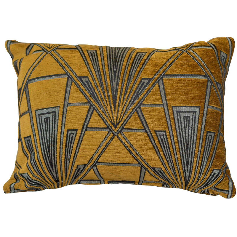 Floral Blue Cushion, 43x30cm, Feather filled