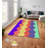 Luxurious Area Carpet (5.2 x 7.5 ft), 100% Polyester, 740 g/m² | Soft Velvet Fabric with Non-Slip Felt Dot Underside, Laminated Sponge for Comfort | Easy to Clean, Machine Washable at 86°F | Ideal for Living Room & Bedroom Decor-855694713
