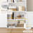 ON SALE 2 Piece 82.3" Tall Bookcase, 7 Tier Floor Standing Bookshelves with Doors For Home Office, Living Room-2015520657