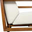 Chaise d'appoint de patio moderne Galvin avec coussin épais et structure en bois d'acacia-130695198