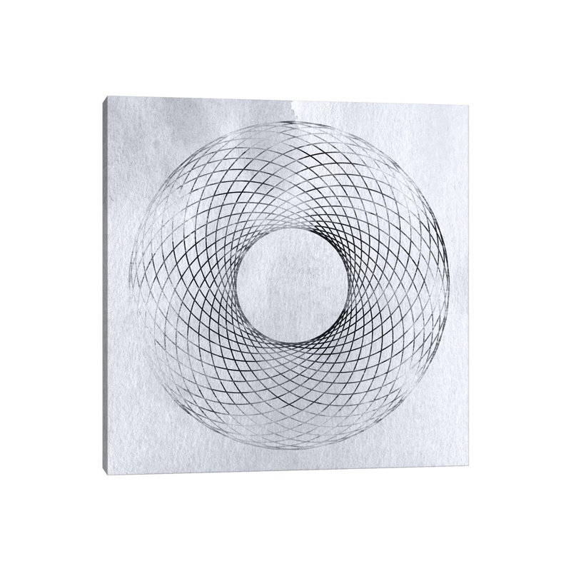 Modern Abstracts - SpiroGraph by 5by5collective - Wrapped Canvas Painting, 30.48 cm H x 30.48 cm W