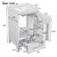 Meuble-lavabo moderne de 20 pouces avec lavabo en céramique, tiroir et porte à fermeture en douceur, organisateur de porte double couche, tiroir de séparation, patins réglables - conception de rangement peu encombrante-451740224