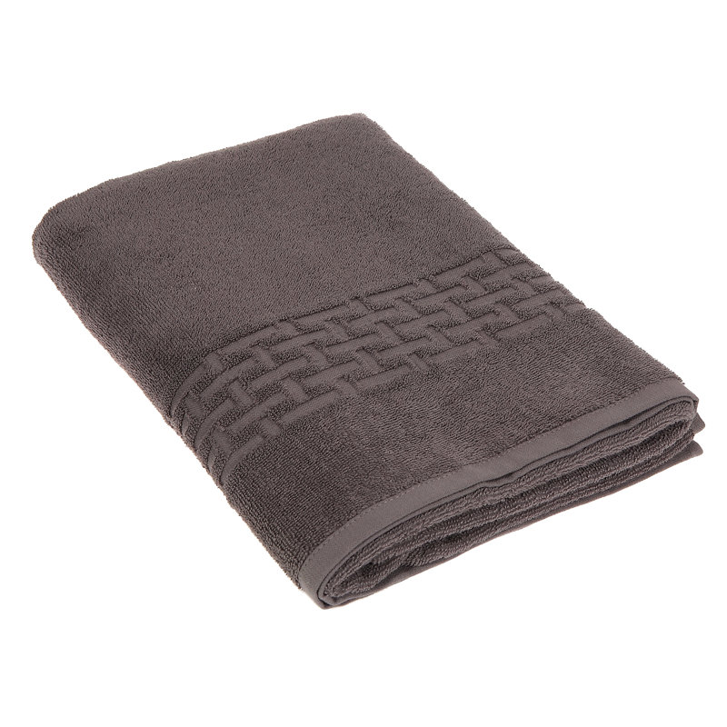 Serviette de bain Luxury, Gris anthracite