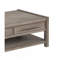 Table basse 50 po, aucun assemblage requis, finition chêne blanc