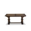 Ensemble de salle à manger 9 pièces comprenant une table de cuisine rectangulaire avec rallonge amovible et 8 chaises Parson, 107 x 234 cm, style jacobéen vieilli-132151459-132151456