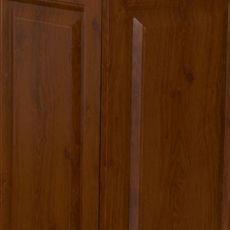 Faux Wood Finish Double Tilt-Out Laundry Hamper Cabinet