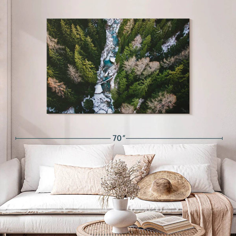 Paysage de la forêt d'Alvord, H 32 po x l 48 po