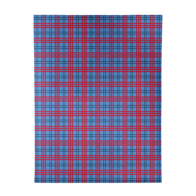 Plaid Indoor Rug, Rectangle 9' x 12'