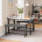 Modern 4-Person Dining Table Set with 2 Padded Benches, Rectangular Kitchen Table for Small Spaces, Apartment-Friendly Dining Set