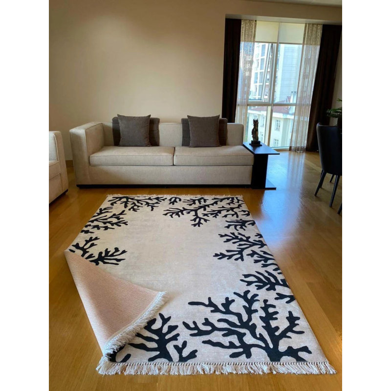 Tapis Lao avec envers antidérapant, Rectangle 5 pi 11 po x 8 pi 2 po
