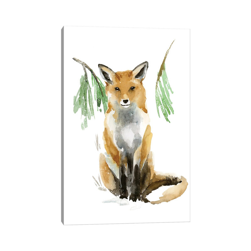 Snowy Fox I 1 Piece Wrapped Canvas Wall Art, 66.04 cm H x 45.72 cm W x 1.91 cm D