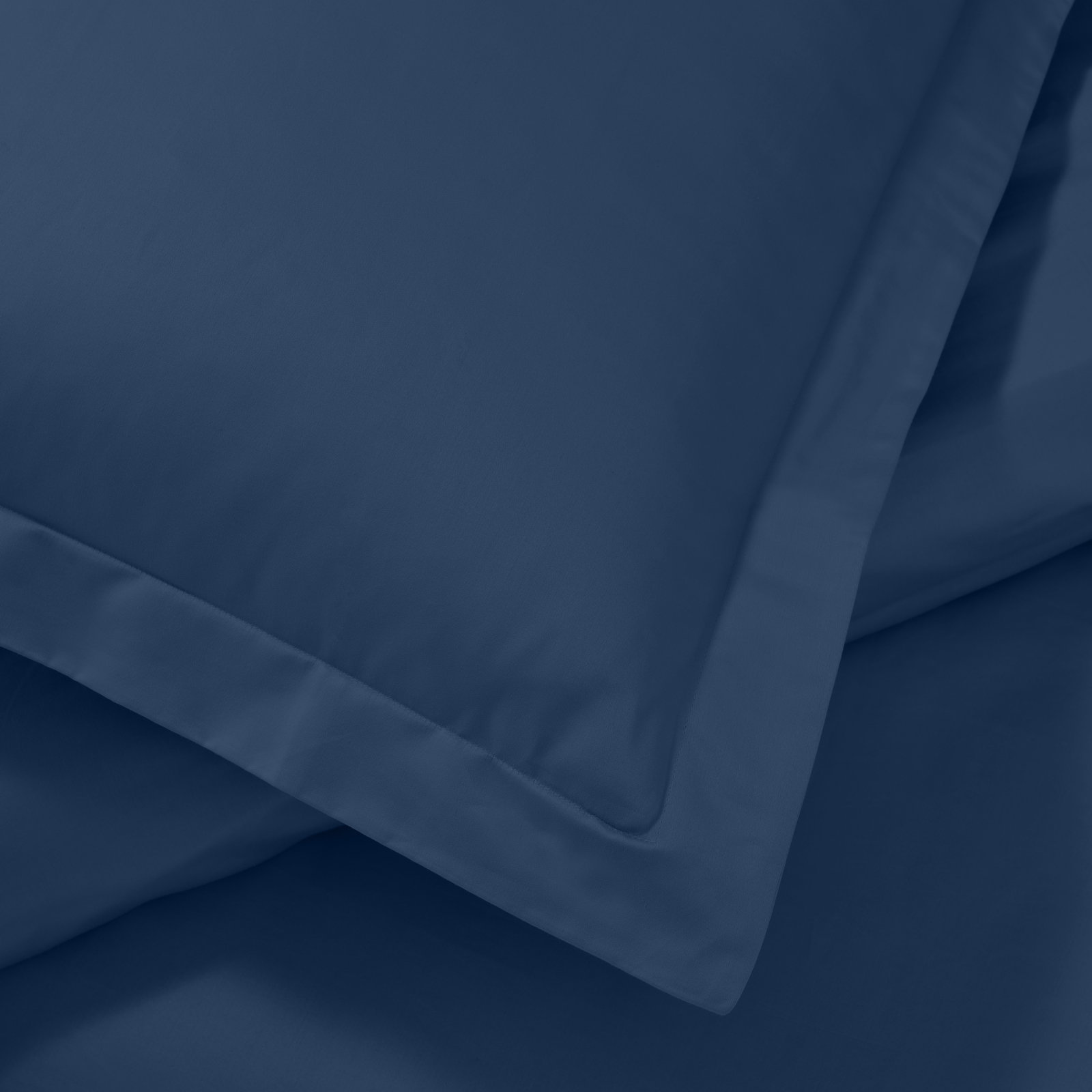 Mellark Cotton Sheets, Full/Queen Duvet Cover + 2 Standard Shams, Navy Blue
