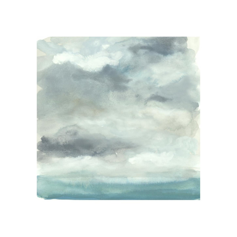 Sofia Fox " Clouds In The Sky " by Sofia Fox, 54" H x 54" W, Knife Gel