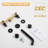 Round Wall-Mounted Bathroom Basin Faucet With Dual Handles 3-Hole-114216631