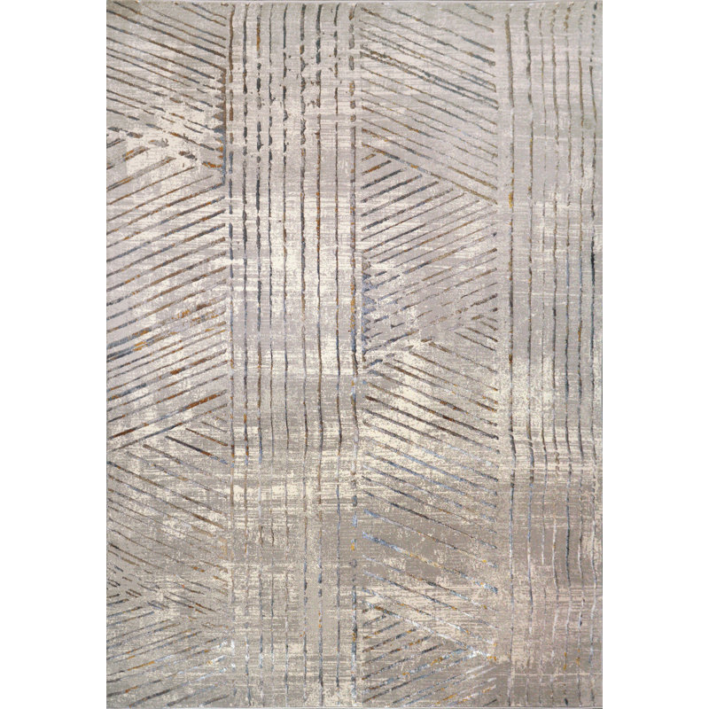 Geometric Indoor Rug, Rectangular 5'3" x 7'7"