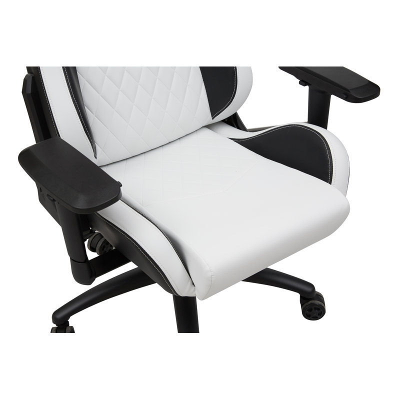 Fauteuil de jeu Inbox Zero Henny, Blanc / noir